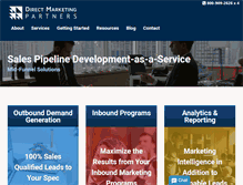 Tablet Screenshot of directmarketingpartners.com